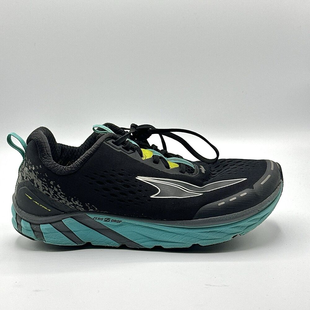 Altra Torin 4 Women's 7.5 Black Teal Athletic Running Sneakers Lace Up Low Top - Picture 8 of 15